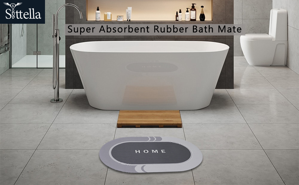 Home Print Bathroom Mat Water Soaking