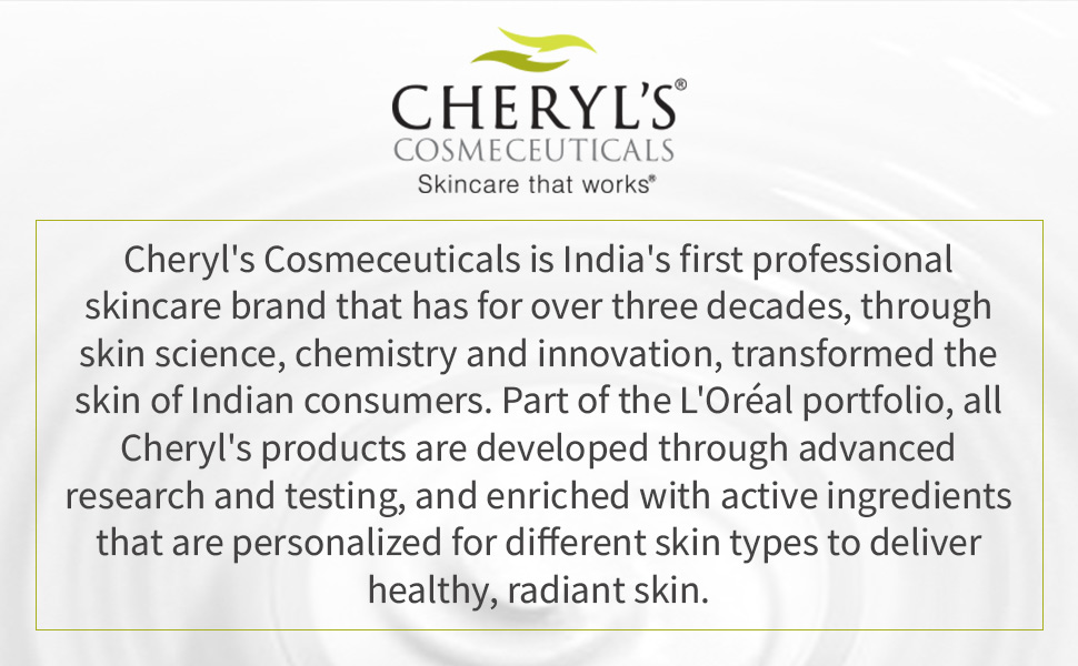 About the brand Cheryls Cosmeceuticals