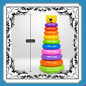 TOYZTREND ,Plastic Baby Kids Teddy ,Stacking Ring  SPN-MX9E8