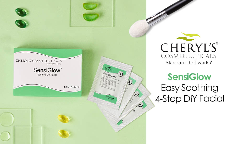 SensiGlow Easy Soothing DIY Facial Kit Cheryl's Cosmeceuticals