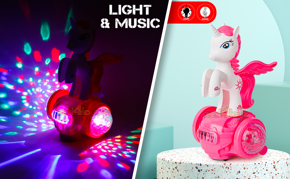 Musical Danging horse with 3d cool light and music abest gift for toddlers