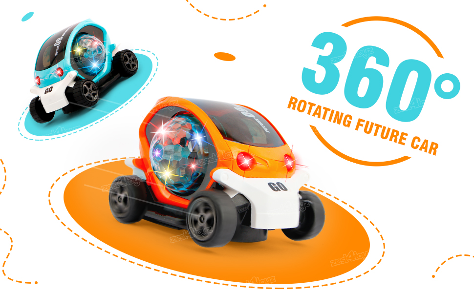 Musical car 360 Degree Universal Wheel Light and music boys and girls 