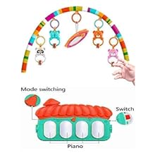 Kick Play Multi-Function Music Light Use Plastic Piano Baby Gym Fitness Rack Hanging Rattles SPN-ONL