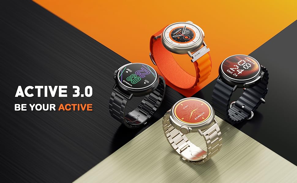 hammer active 3.0 round smart watch