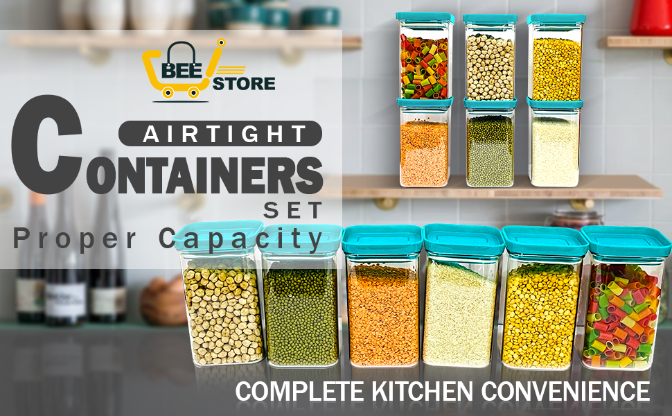 kitchen storage containers set, plastic food containers for kitchen, 1 kg containers for storage