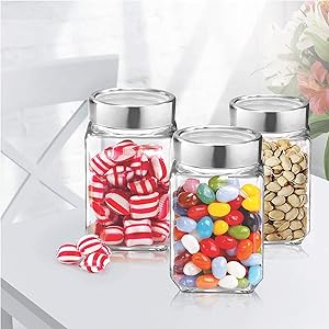 Treo by Milton Cube Storage Glass Jar